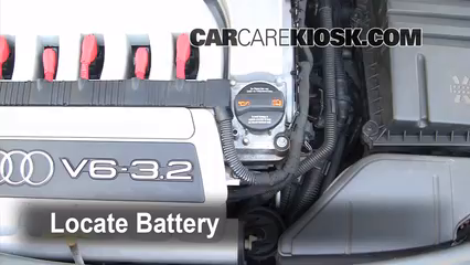2008 Audi A3 Quattro 3.2L V6 Battery Clean Battery & Terminals